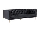 Sunpan Westin Sofa - Vintage Black Night/Caramel/Peacock/Steel Gray/Vanilla Leather