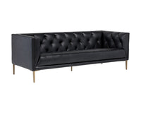 Sunpan Westin Sofa - Vintage Black Night/Caramel/Peacock/Steel Gray/Vanilla Leather