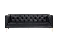 Sunpan Westin Sofa - Vintage Black Night/Caramel/Peacock/Steel Gray/Vanilla Leather