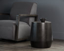 Sunpan Creed Side Table in Antique Gold / Gunmetal