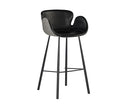 Sunpan Waldo Barstool - Nightfall Black and November Grey