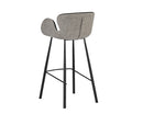 Sunpan Waldo Barstool - Nightfall Black and November Grey