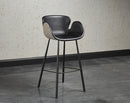 Sunpan Waldo Barstool - Nightfall Black and November Grey