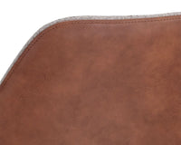 Sunpan Mccoy Counter Stool - November Grey and Cinnamon Brown/Nightfall Black