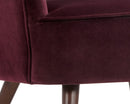 Sunpan Hanna Lounge Chair - Leo Cabernet/Leo Shale Grey