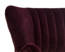 Sunpan Hanna Lounge Chair - Leo Cabernet/Leo Shale Grey