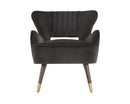 Sunpan Hanna Lounge Chair - Leo Cabernet/Leo Shale Grey
