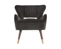 Sunpan Hanna Lounge Chair - Leo Cabernet/Leo Shale Grey