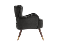 Sunpan Hanna Lounge Chair - Leo Cabernet/Leo Shale Grey