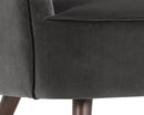 Sunpan Hanna Lounge Chair - Leo Cabernet/Leo Shale Grey
