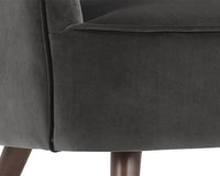 Sunpan Hanna Lounge Chair - Leo Cabernet/Leo Shale Grey
