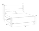 Sunpan Milo Bed - King In Polo Club Stone