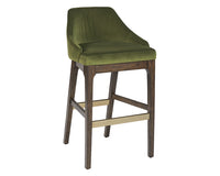 Sunpan Kace Barstool - Bravo Cream/Bravo Metal/Leo Olive/Leo Shale Grey