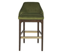 Sunpan Kace Barstool - Bravo Cream/Bravo Metal/Leo Olive/Leo Shale Grey