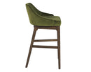 Sunpan Kace Barstool - Bravo Cream/Bravo Metal/Leo Olive/Leo Shale Grey