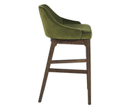 Sunpan Kace Barstool - Bravo Cream/Bravo Metal/Leo Olive/Leo Shale Grey