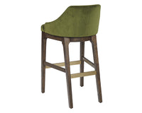 Sunpan Kace Barstool - Bravo Cream/Bravo Metal/Leo Olive/Leo Shale Grey