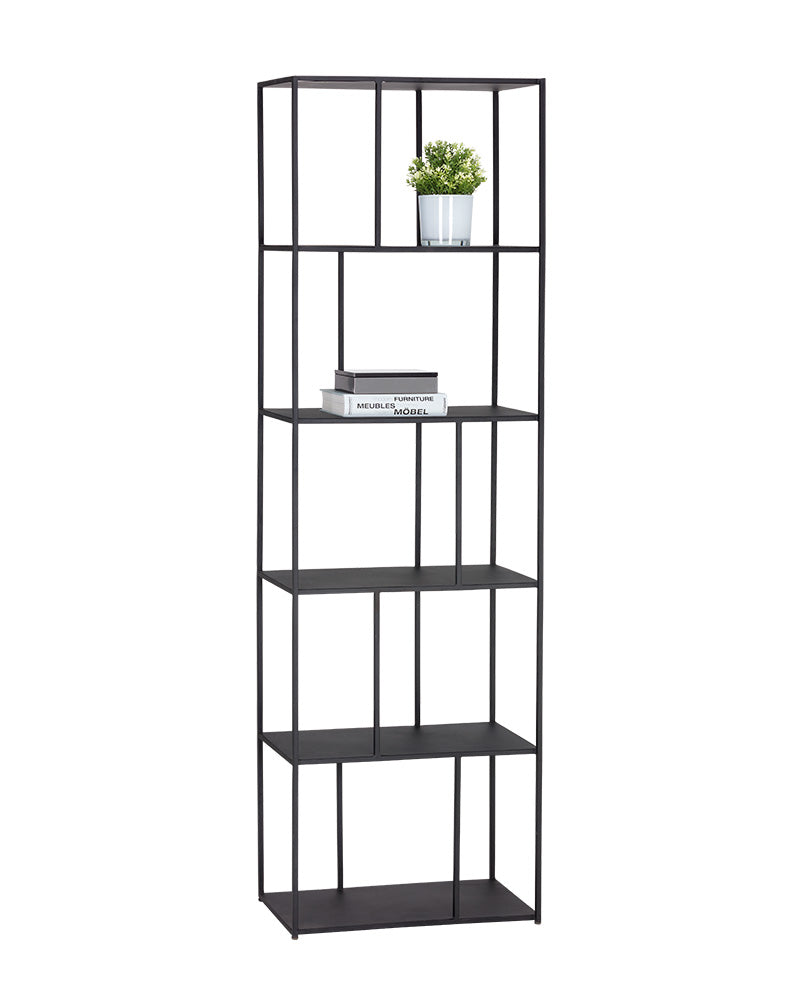 Sunpan Eiffel Bookcase - Small - Antique Brass / Black