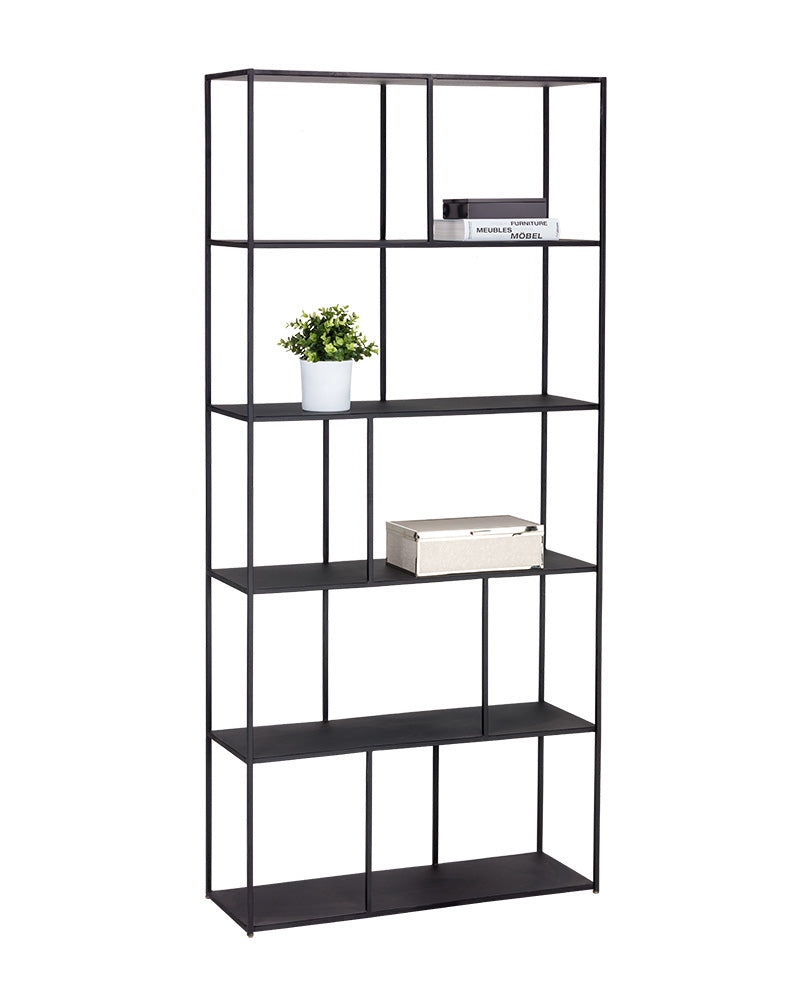 Sunpan Eiffel Bookcase - Large - Antique Brass/Black
