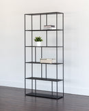 Sunpan Eiffel Bookcase - Large - Antique Brass/Black