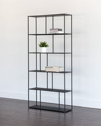Sunpan Eiffel Bookcase - Large - Antique Brass/Black