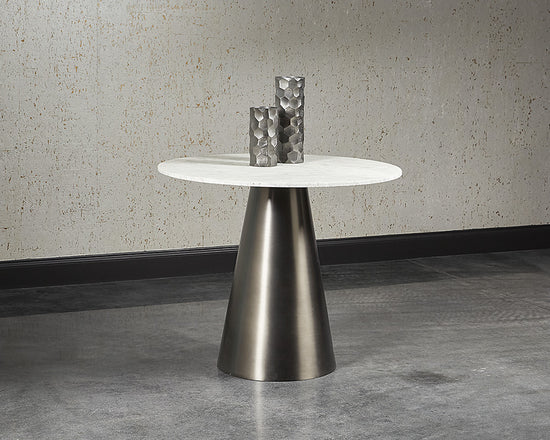 Sunpan Damon Bistro Table in Gold / Gunmetal - 35.5"