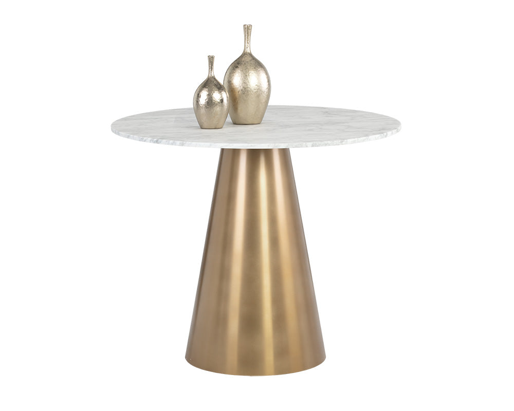 Sunpan Damon Bistro Table in Gold / Gunmetal - 35.5"