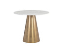 Sunpan Damon Bistro Table in Gold / Gunmetal - 35.5"