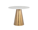 Sunpan Damon Bistro Table in Gold / Gunmetal - 35.5"
