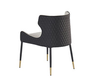 Sunpan Gianni Dining Chair - Dillon Cream and Dillon Thunder/Dillon Stratus and Dillon Black