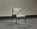 Sunpan Gianni Dining Chair - Dillon Cream and Dillon Thunder/Dillon Stratus and Dillon Black