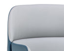 Sunpan Hagan Dining Armchair - Dillon Cream and Dillon Black/Dillon Steel And Dillon Williamsburg