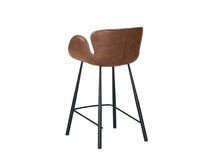 Sunpan Waldo Counter Stool in November Grey and Cinnamon Brown