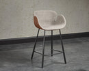 Sunpan Waldo Counter Stool in November Grey and Cinnamon Brown