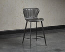 Sunpan Arabella Counter Stool - Bravo Portabella / Polo Club Kohl Grey