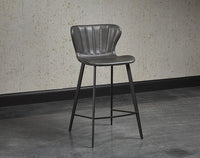 Sunpan Arabella Counter Stool - Bravo Portabella / Polo Club Kohl Grey