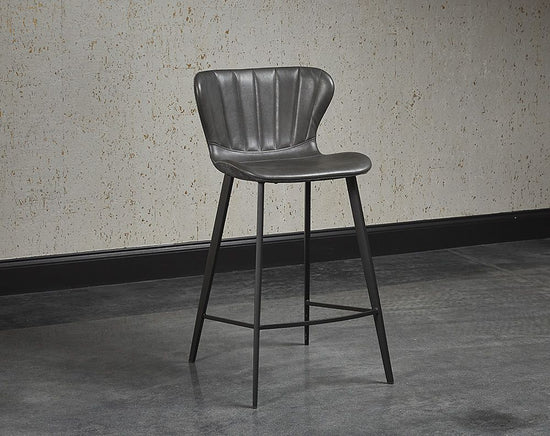 Sunpan Arabella Counter Stool - Bravo Portabella / Polo Club Kohl Grey