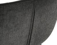 Sunpan Arabella Counter Stool - Bravo Portabella / Polo Club Kohl Grey