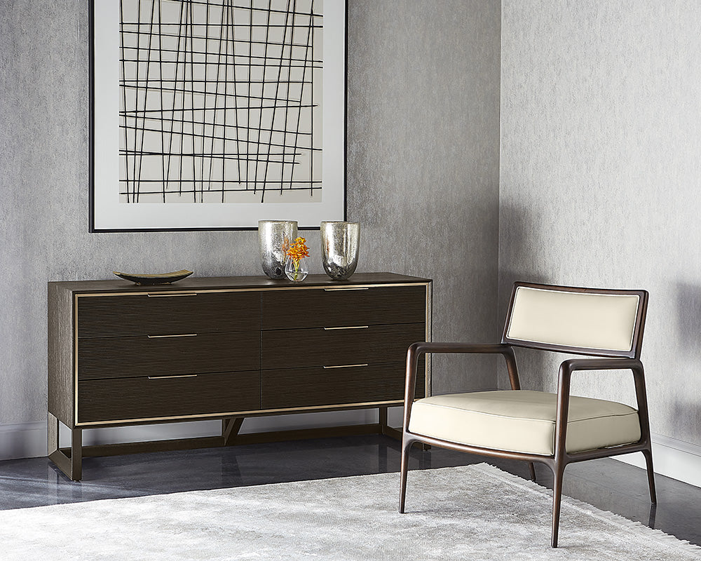 Sunpan Damien Lounge Chair - Dillon Cream