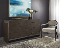 Sunpan Vanleet Lounge Chair - Polo Club Kohl Grey/Stone