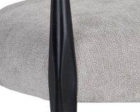 Sunpan Vanleet Lounge Chair - Polo Club Kohl Grey/Stone