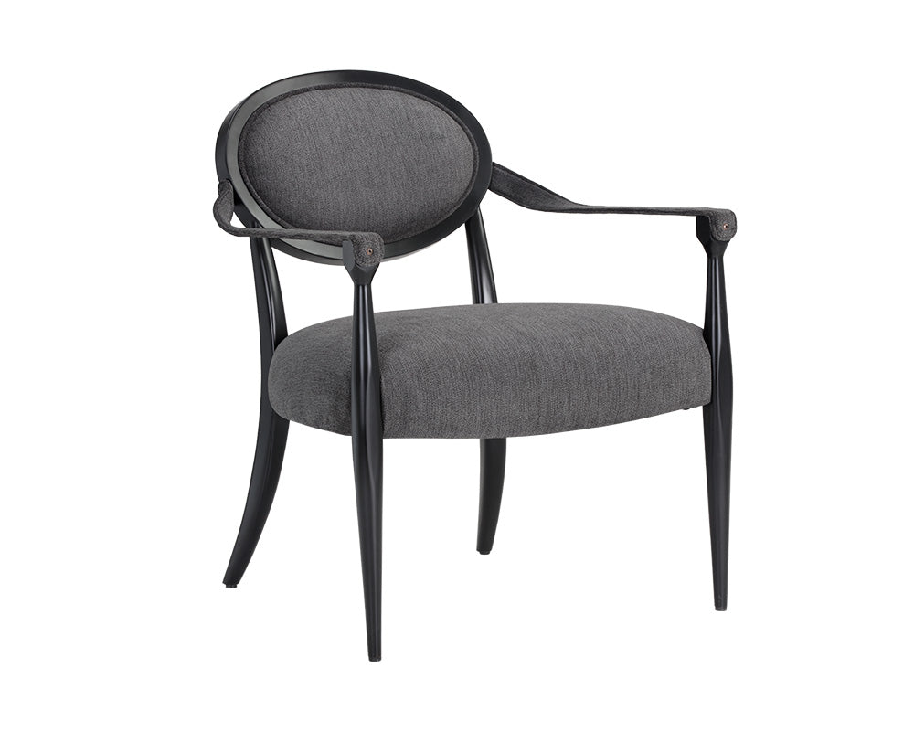 Sunpan Vanleet Lounge Chair - Polo Club Kohl Grey/Stone
