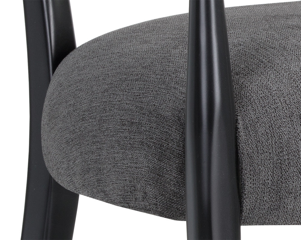Sunpan Vanleet Lounge Chair - Polo Club Kohl Grey/Stone