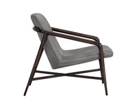 Sunpan Mila Lounge Chair In Bravo Cream/Bravo Metal/Dark River