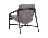 Sunpan Mila Lounge Chair In Bravo Cream/Bravo Metal/Dark River