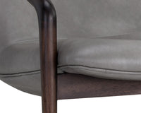 Sunpan Mila Lounge Chair In Bravo Cream/Bravo Metal/Dark River