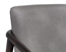 Sunpan Mila Lounge Chair In Bravo Cream/Bravo Metal/Dark River