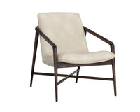 Sunpan Mila Lounge Chair In Bravo Cream/Bravo Metal/Dark River