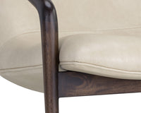 Sunpan Mila Lounge Chair In Bravo Cream/Bravo Metal/Dark River