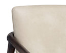 Sunpan Mila Lounge Chair In Bravo Cream/Bravo Metal/Dark River
